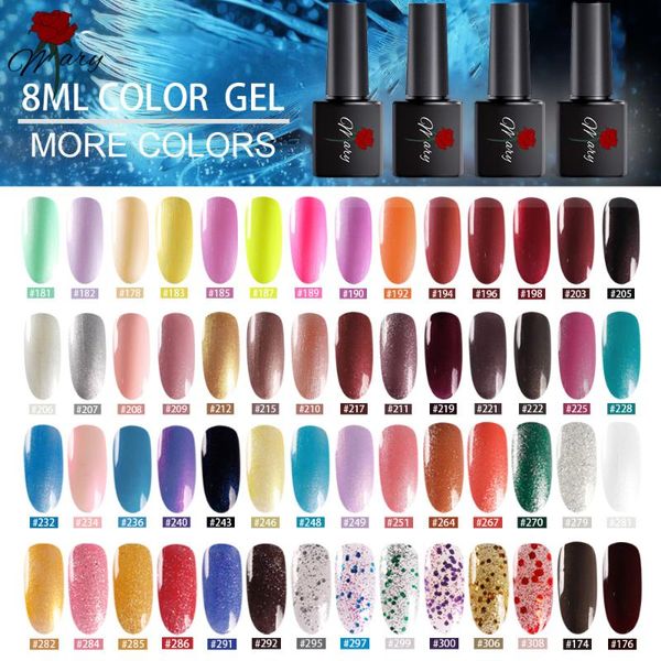 

nail gel polish for manicure uv led varnish hybrid semi permanent lacquer art design, Red;pink