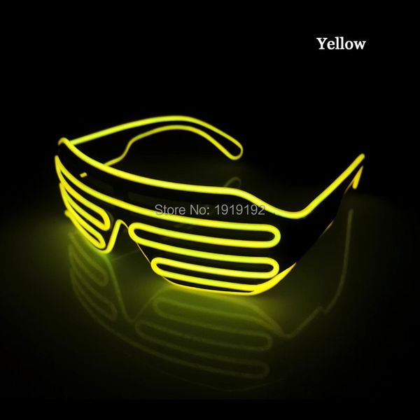 

costume accessories sound control flashing el led glasses luminous party lighting colorful glowing classic toys for dance djparty mask, Silver