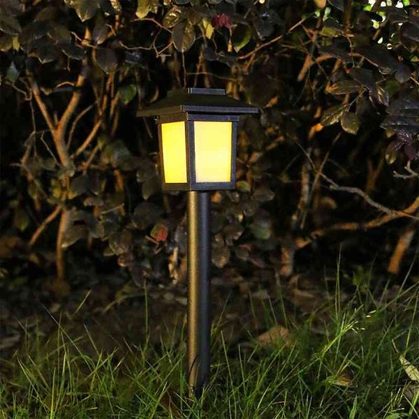 

solar garden simulation flame outdoor household waterproof led lawn garden villa decorative street lamp
