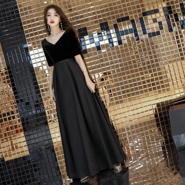 

velour bandage toast dress bride wedding gold velvet half sleeve female banquet temperament evening cheongsam ethnic clothing, Red