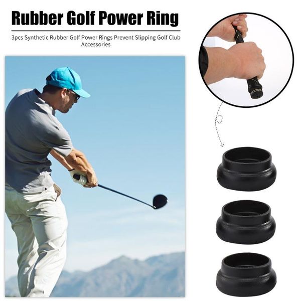 

golf training aids 3 pcs synthetic rubber power rings prevent slipping anti-slip clubs cover accessories