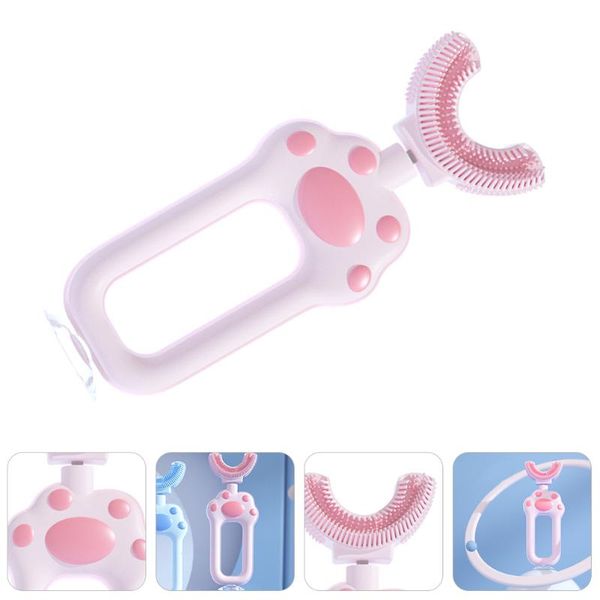 

smart electric toothbrush 1pc u-shape manual silicone cleaning for kids