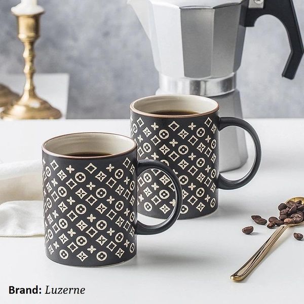 

mugs high fashion luxury pattern ceramic mug embossed coffee 350ml milk water juice cup creative gift