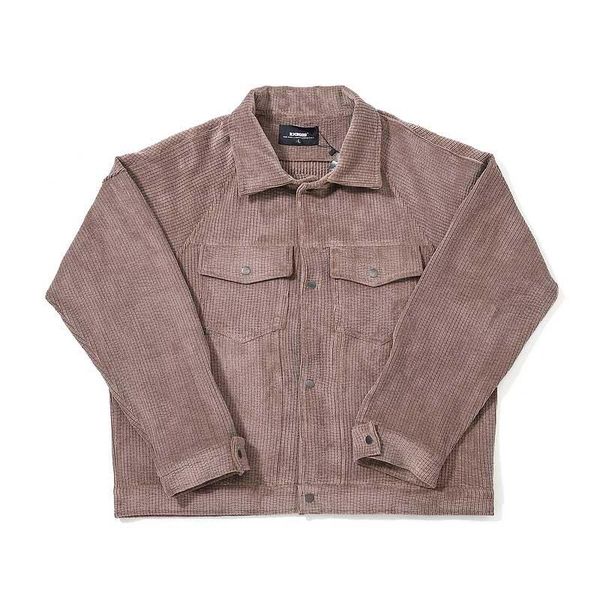 

men's jackets mcikkny men high street corduroy and coats hip hop streetwear outwear for male clothing, Black;brown