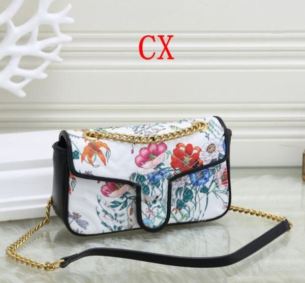 

classic leather crossbody bag gold silver chain peony sell new women handbags shoulder bags tote messenger 2110-h 26*8*16cm