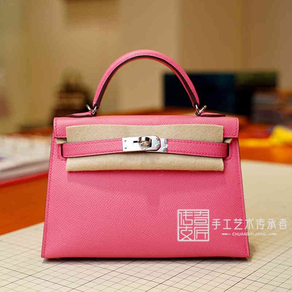 

designer handbags 2021 bag mini kylie two generation epsom skin lipstick powder 19cm silver buckle single shoulder bag bb