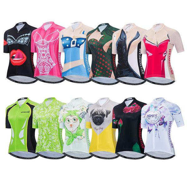 

cycling jersey women summer short sleeve mtb bike shirts quick dry bicycle clothing racing jackets, Black;red