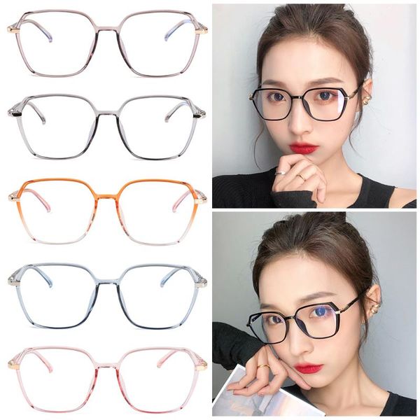 

sunglasses fashion jelly color anti blue light glasses for women men ultralight tr90 frame eyewear computer goggles eye protection, White;black