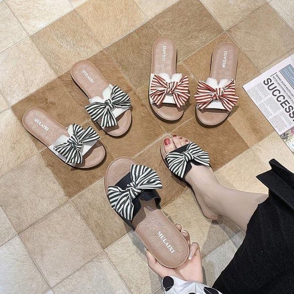 

women's shoes 2021 summer fashion slippers real leather sandals flip flops casual beach comfortable flat, Black