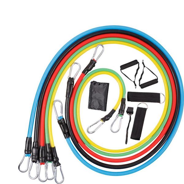 

latex tube tpe resistance bands set 150 lbs gourd buckle fitness equipment for home gym bandas de resistencia sport accessories