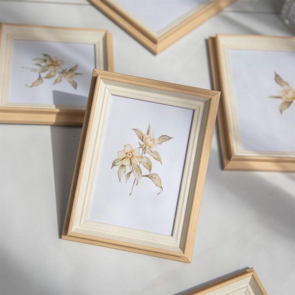 

frames 1pc simple picture frame resin po holder home living room deskdecorative (beige)