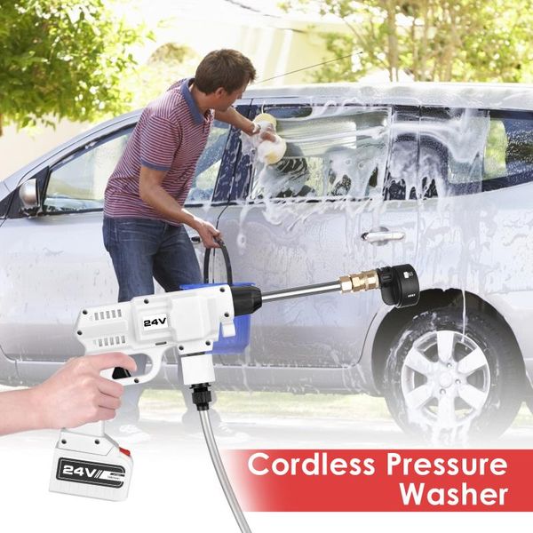 

professional spray guns cordless pressure washer portable power washer, multi-function electric cleaner for car cleaning works