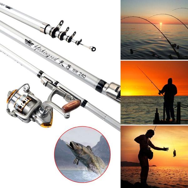 

fishing rod reel travel portable sea pole for freshwater saltwater ena88 boat rods