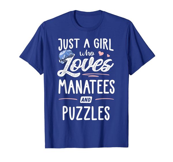 

Just A Girl Who Loves Manatees And Puzzles Gift Women T-Shirt, Mainly pictures