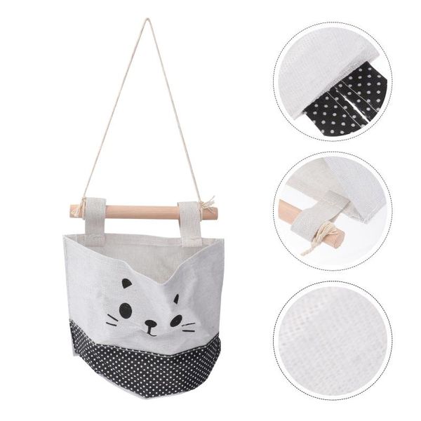 

storage bags wall door closet hanging bag organizer mount/over the magazine pockets (black)