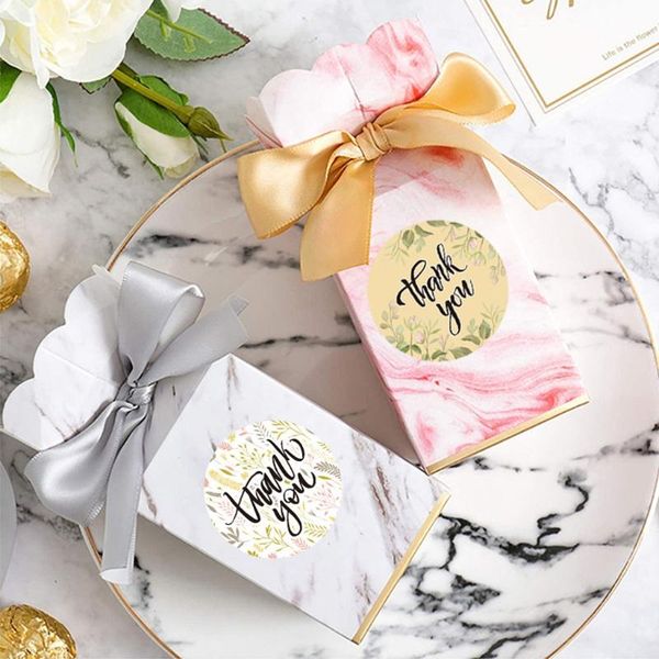 

500pcs thank you stickers round seal labels handmade sticker for candy gift box g6da wrap