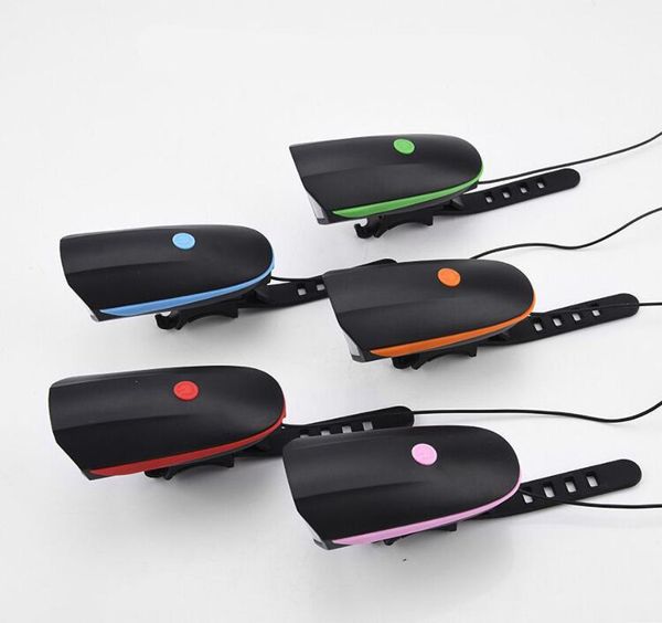 

bike horns bicycle electronic horn two-in-one car lights glare headlight bell multifunctional usb charging night riding
