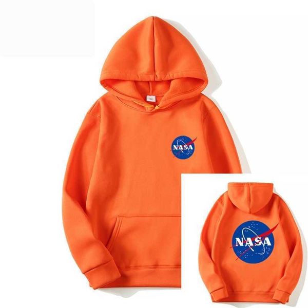 

2019 new fashion brand popular nasa series letter pullover, Black