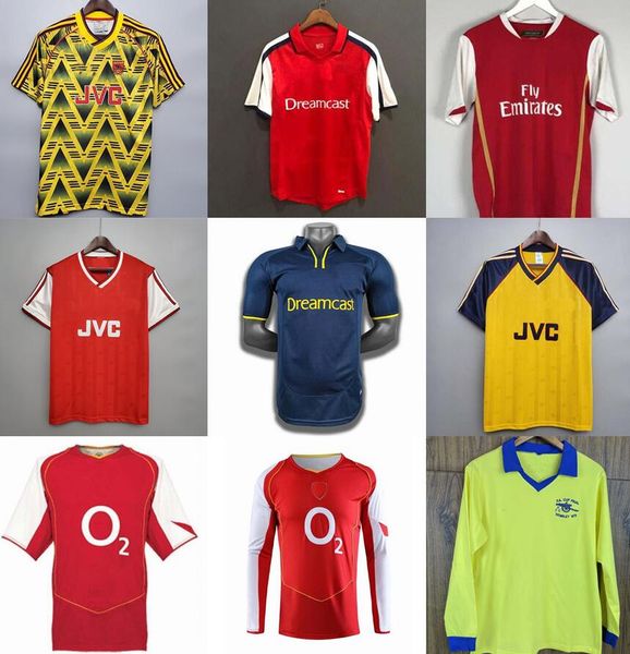 

highbury retro soccer jerseys home away football shirt pires henry reyes 02 03 05 06 98 99 bergkamp 94 95 adams persie 96 97 galla 86 87 89, Black;yellow