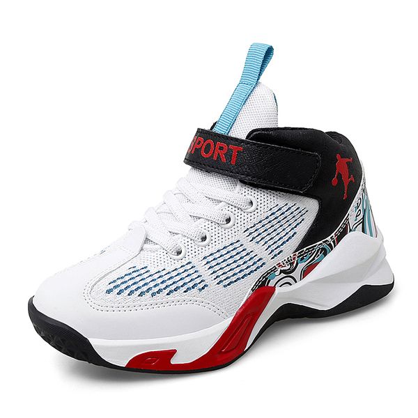 

2021 New Childrens Basketball Shoes For Boys Non-slip Kids Sport shoes boys sneakers Outdoor Sneakers Boy Trainers Autumn, Black