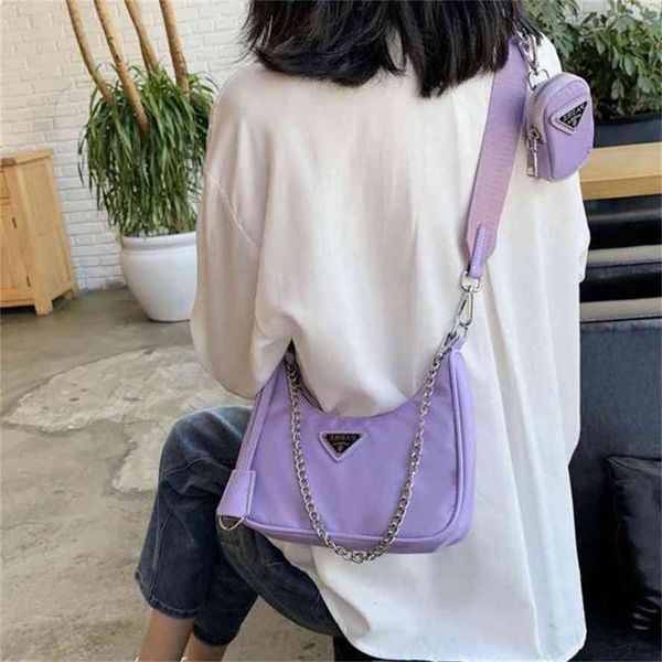 

handbag2021 new korean temperament nylon cloth underarm three in one women's single shoulder messenger bag for female studentsgg bag