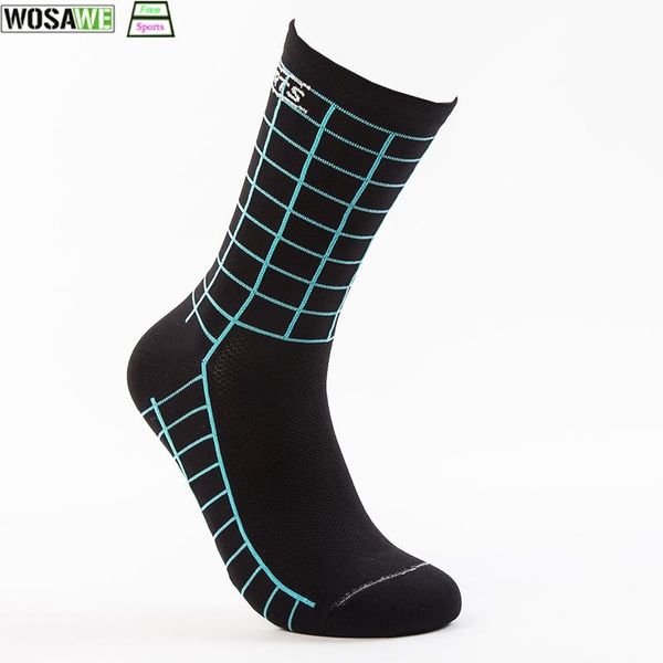 

sports socks bicycle road bike cycling protect feet breathable wicking outdoor skiing running basketbal soccer motorcycle, Black