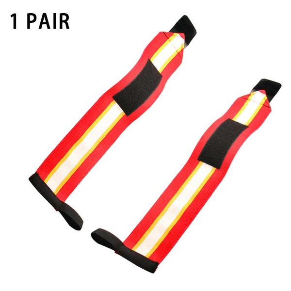 

wrist support 1 pair brace weightlifting bracers breathable strength training for sports fitness, Black;red