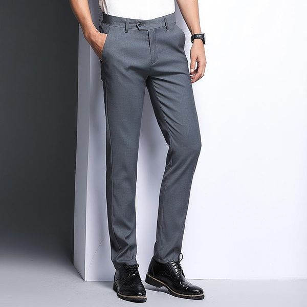 

men's pants mrmt 2021 brand trousers slim casual for male fashion leisure, Black