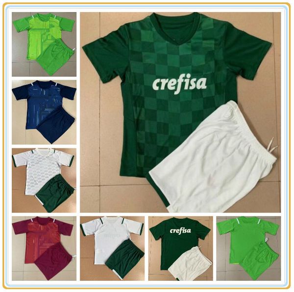 

kids + kit 2021 home away goalkeeper palmeiras soccer jerseys dudu felipe melo 21 22 football shirts 2022 feminina child set boys suit, Black