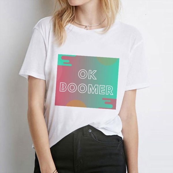 

showtly boomer printed cool and mens t shirt women fashion harajuku short sleeve gothic casual loose christmas ropa mujer, White;black