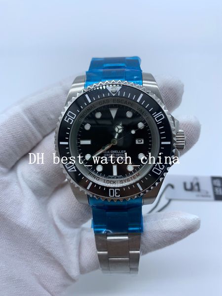 

u1 items watch 44mm 126600 ceramic bezel asian 2813 movement mechanical automatic men's watches, Slivery;brown