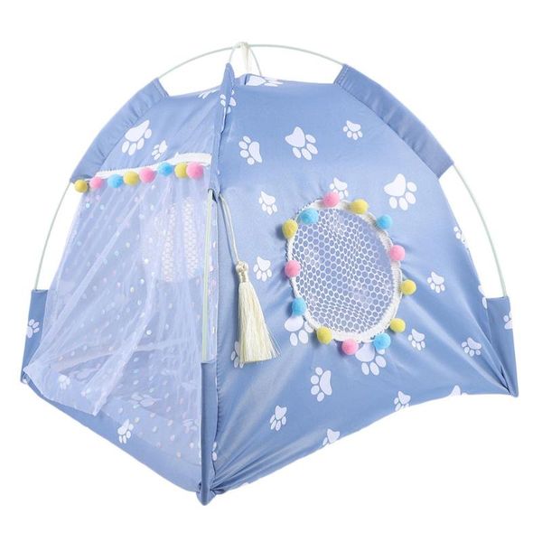 

kennels & pens pet tent house detachable sleeping cat with cooling mat