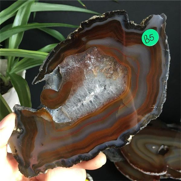 

decorative objects & figurines natural striped agate crystal slab point healing holiday gift