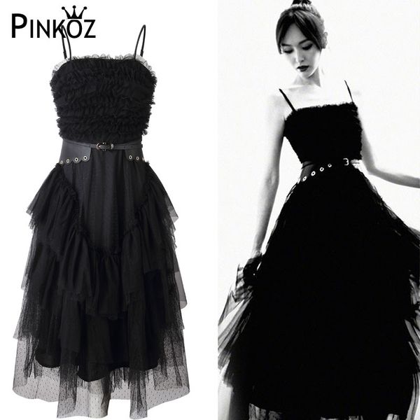 

black ball gown strapless mesh midi dress womens belt gothic vestido de festa feather short bouquet dresses 210421, White