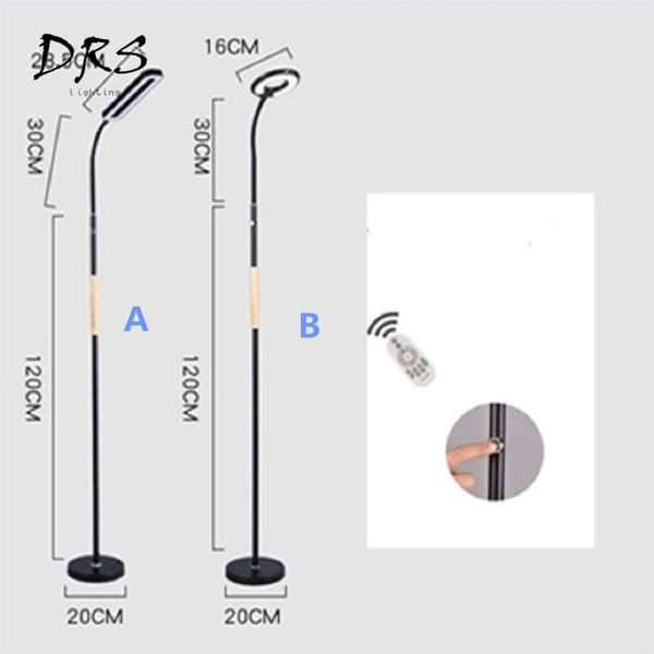 

floor lamps simple modern lamp touch remote control led eye protection lights living room bedroom study vertical lighting