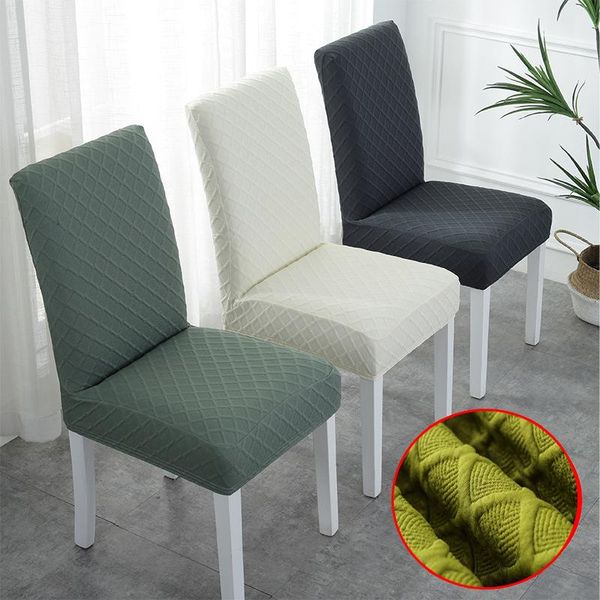 

super thick cotton spandex dining chair cover stretch universal high back covers machine washable with