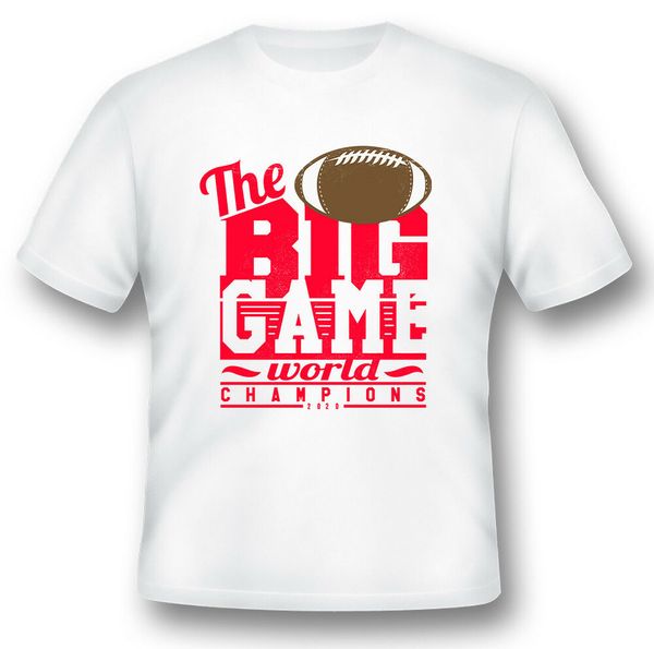 

the big game football 2020 black or white tee shirt, White;black