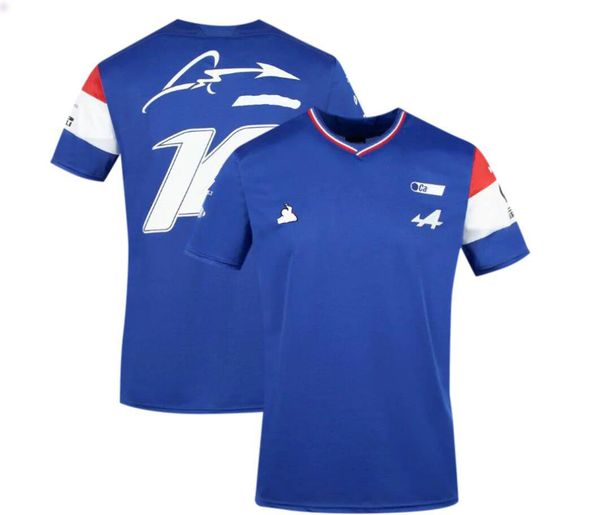 

f1 formula one racing suit polo shirt downhill lapel t-shirt polyester quick-drying can be customized