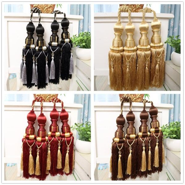 

pair luxury european curtain tieback double ball hanging tied decoration tassel accessories tie tape back n124 other home decor