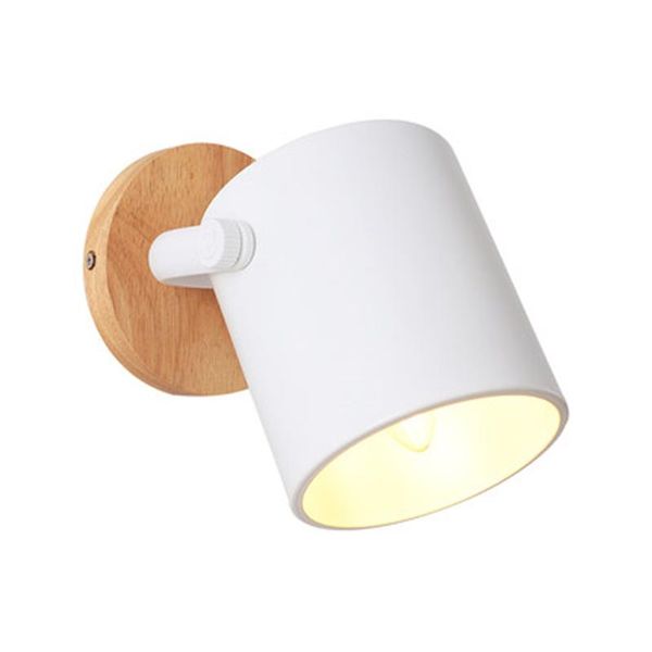 

wall lamp nordic modern simple solid wood light bedroom bedside background stairway led