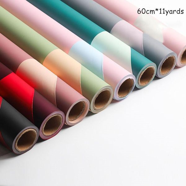

other arts and crafts 60cm*11yards/roll double-sided flower wrapping paper two-color waterproof bouquet gift wedding layout packaging