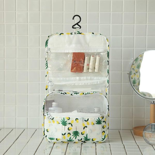 

storage bags cosmetic bag women waterproof toiletries bathroom hook design travel ladies makeup cases beauty