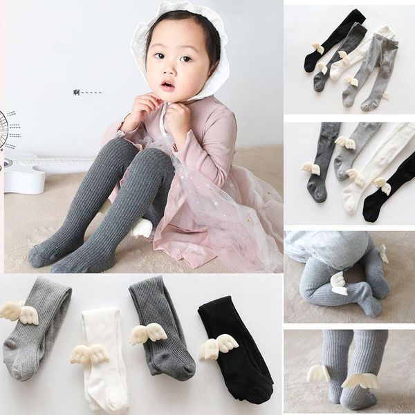 

footies pudcoco baby kids girl's winter warm soft cotton tights stockings cute princess angel swings long pantyhose for 0-6 years old, Blue