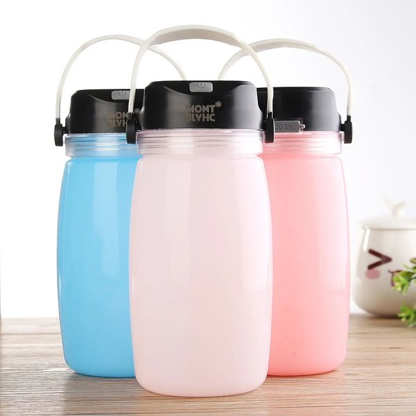 

ipree camping light water bottle solar charging phone kettle outdoor sports travel mountaineering - pink