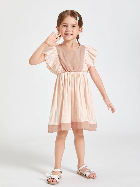 

toddler girls gingham exaggerated ruffle dress she, Red;yellow