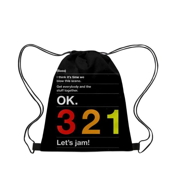 

backpack kawaii cowboy bebop 3d merch fashion style student shoulder storage bag drawstring travel beach toys shoes street