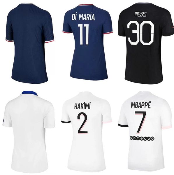 

messi mbappe hakimi sergio ramos soccer jerseys 21 22 marquinhos wijnaldum maillots footbal shirt 2021 2022 women + kids kits uniform enfant, Black;yellow