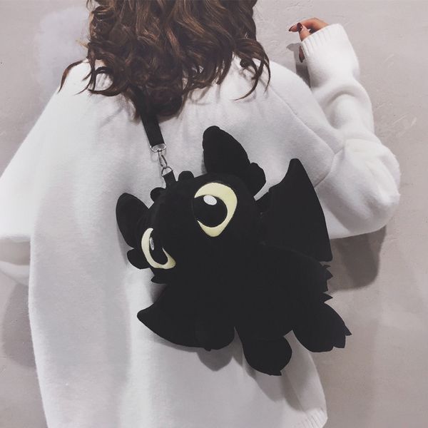 

ugly cute women's plush ins personality messenger cartoon one shoulder doll bag