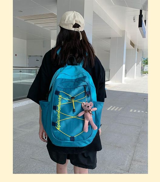 

backpack j3107 - leisure multi-function trend solid color large capacity