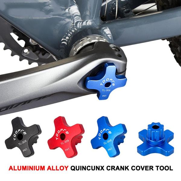 

tools mountain bicycle crankset removal wrench aluminum alloy road bike crank cover chainwheel installation accessories
